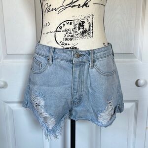 Women's Distressed Denim Shorts